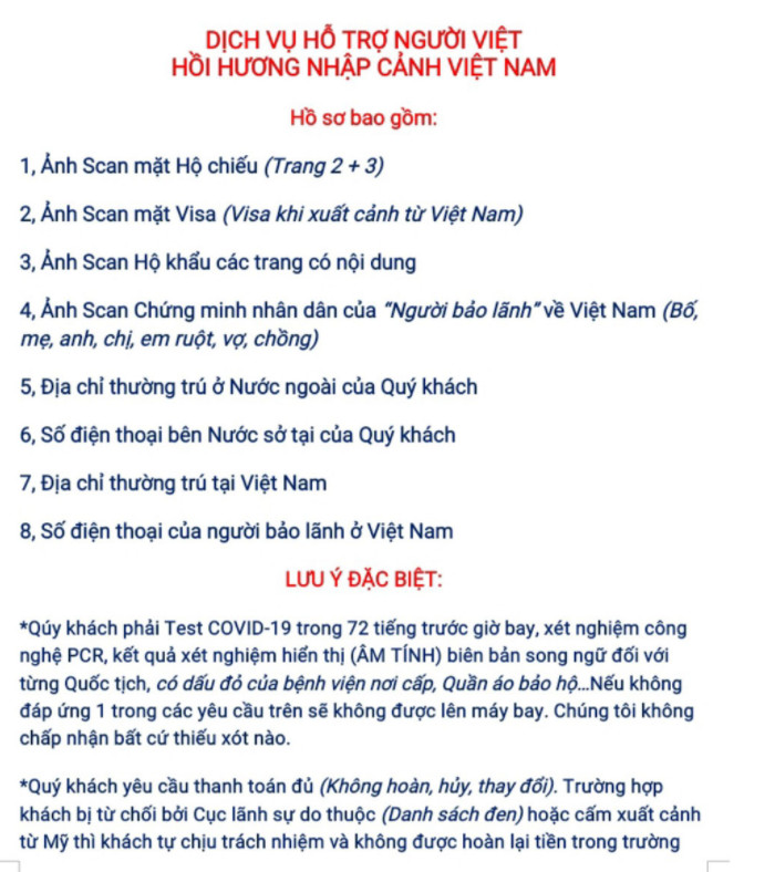 Bảng báo giá hồi Hương Bảng báo giá hồi Hương